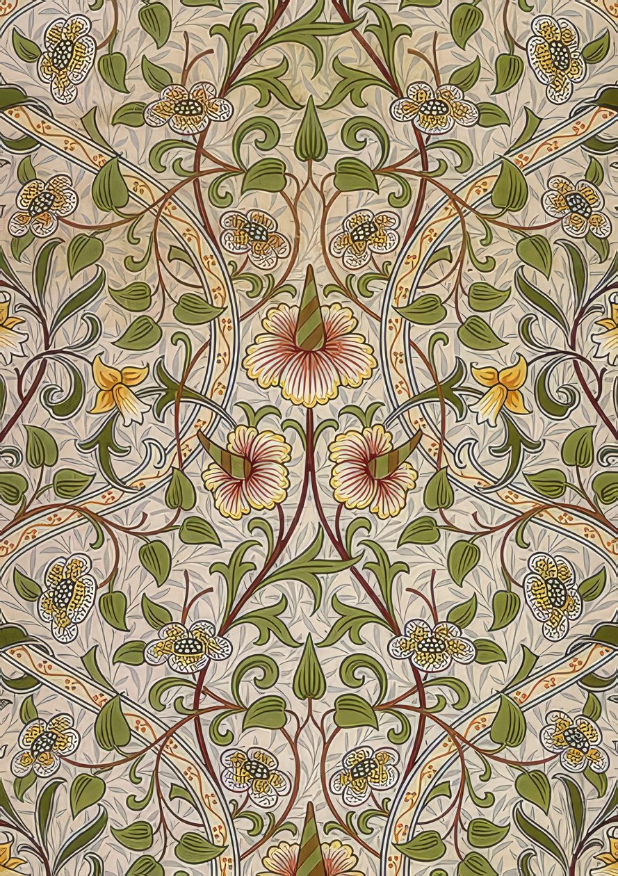 Tecido decorativo. 1876-90 de William Morris