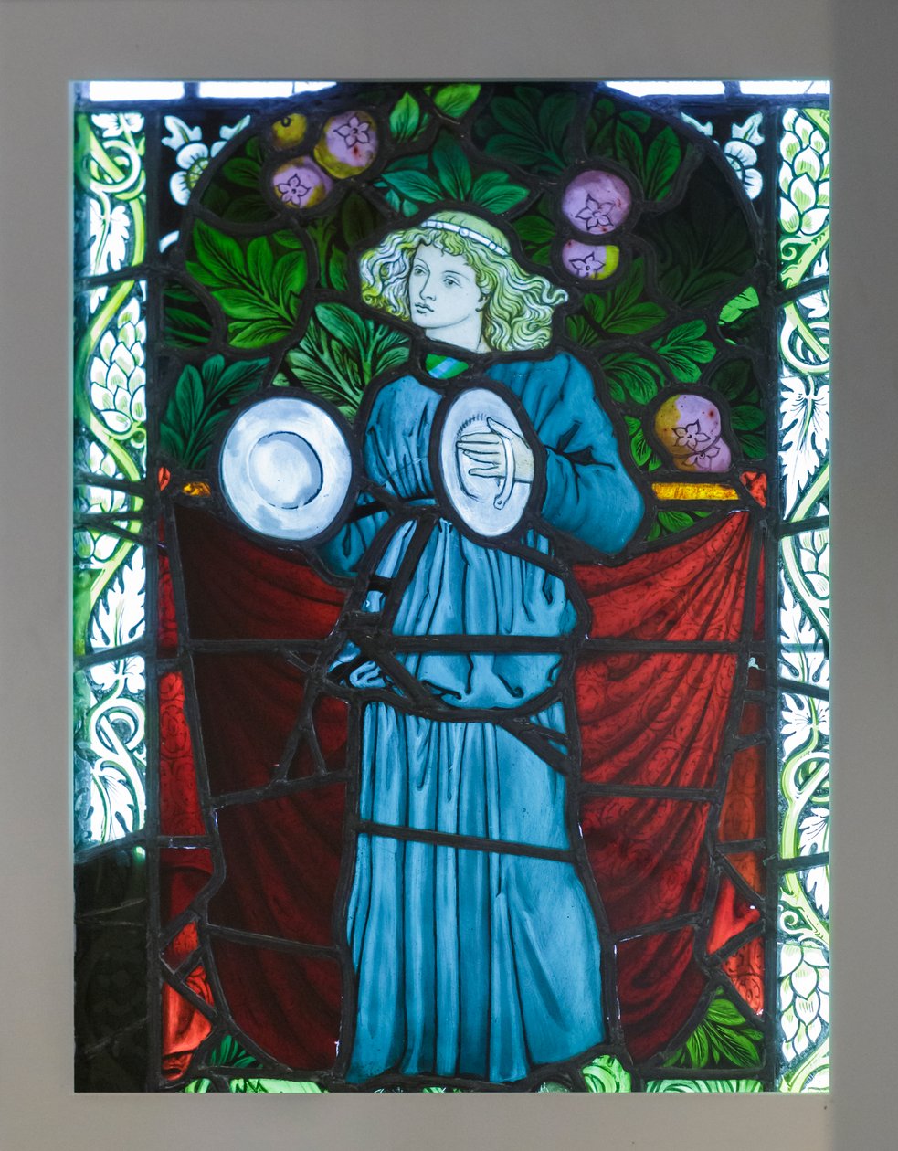 Menestrel com címbalos, desenhado por William Morris de William Morris