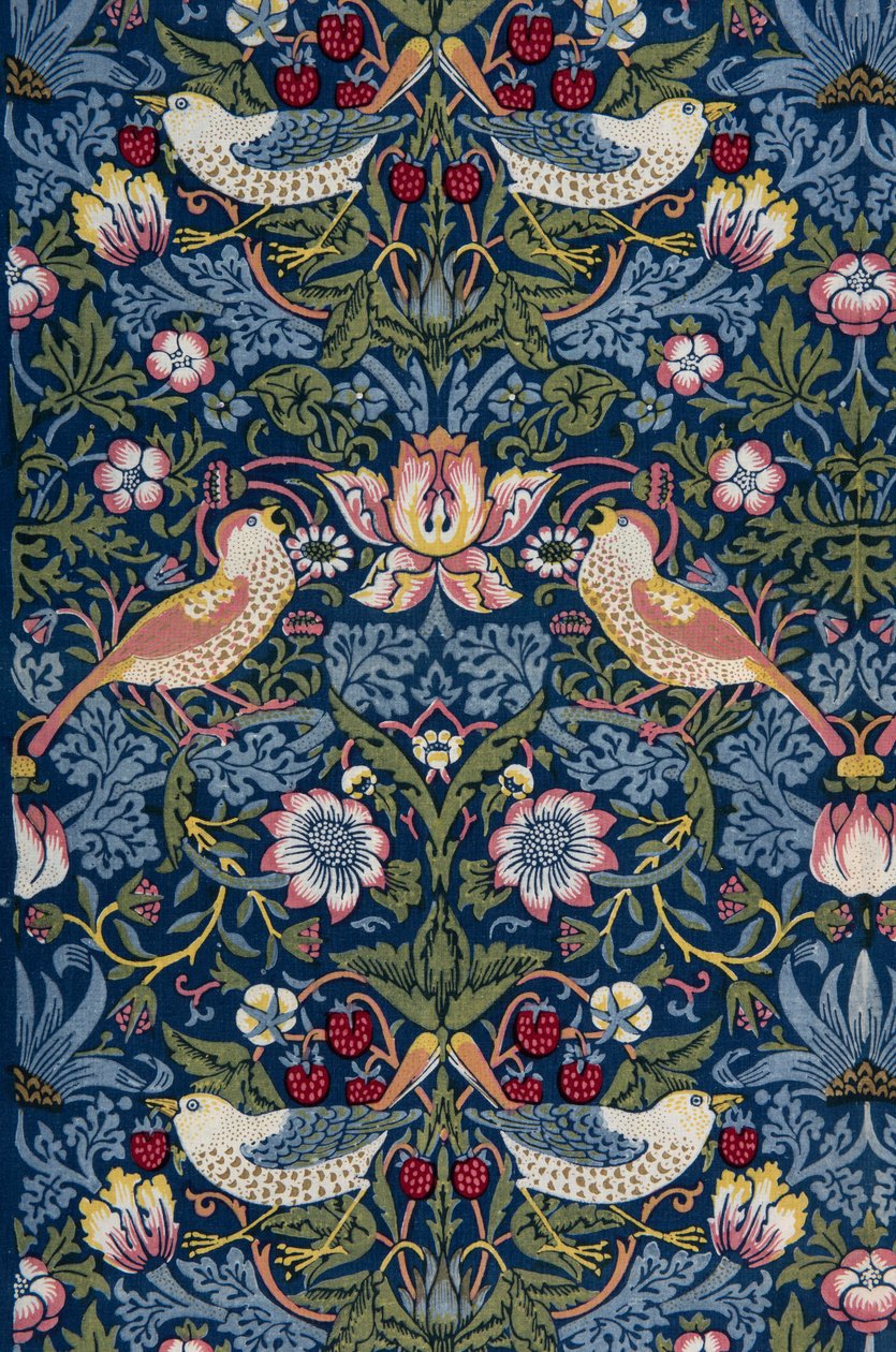 Ladrão de Morango. Tecido decorativo, 1883. de William Morris