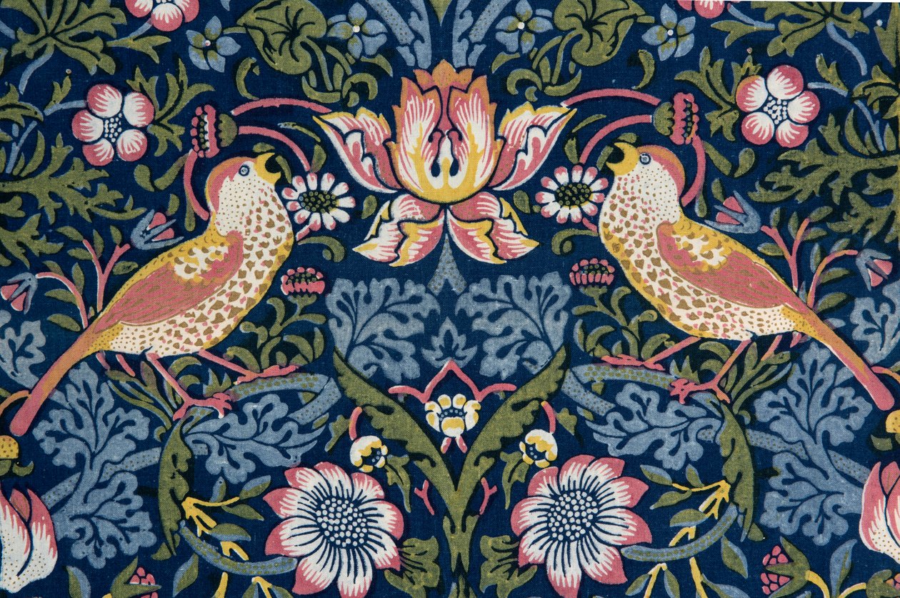 Ladrão de Morango. Tecido decorativo, 1883. de William Morris
