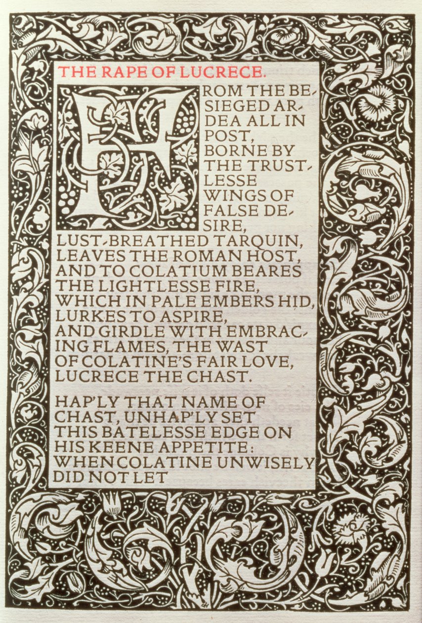 The Rape of Lucrece, de 