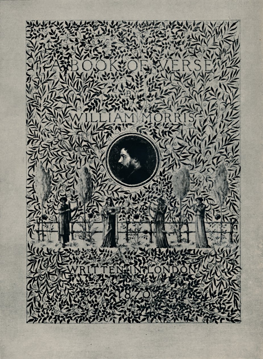 Página de rosto de A Book of Verse, de William Morris, 1870. de William Morris