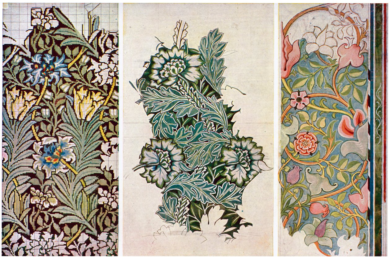 Desenhos de trabalho de William Morris 1834-1896, 1934. de William Morris