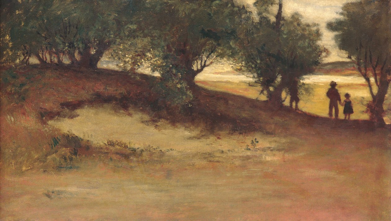 Banco de areia com salgueiros, Magnólia, 1877. de William Morris Hunt