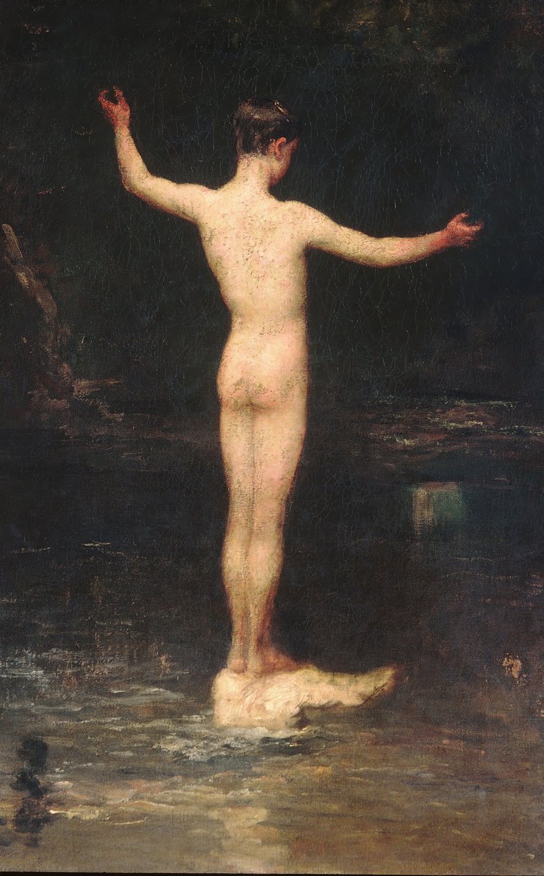 Os banhistas, 1877. de William Morris Hunt