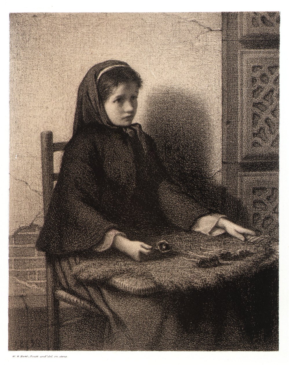 Rapariga Violeta de William Morris Hunt