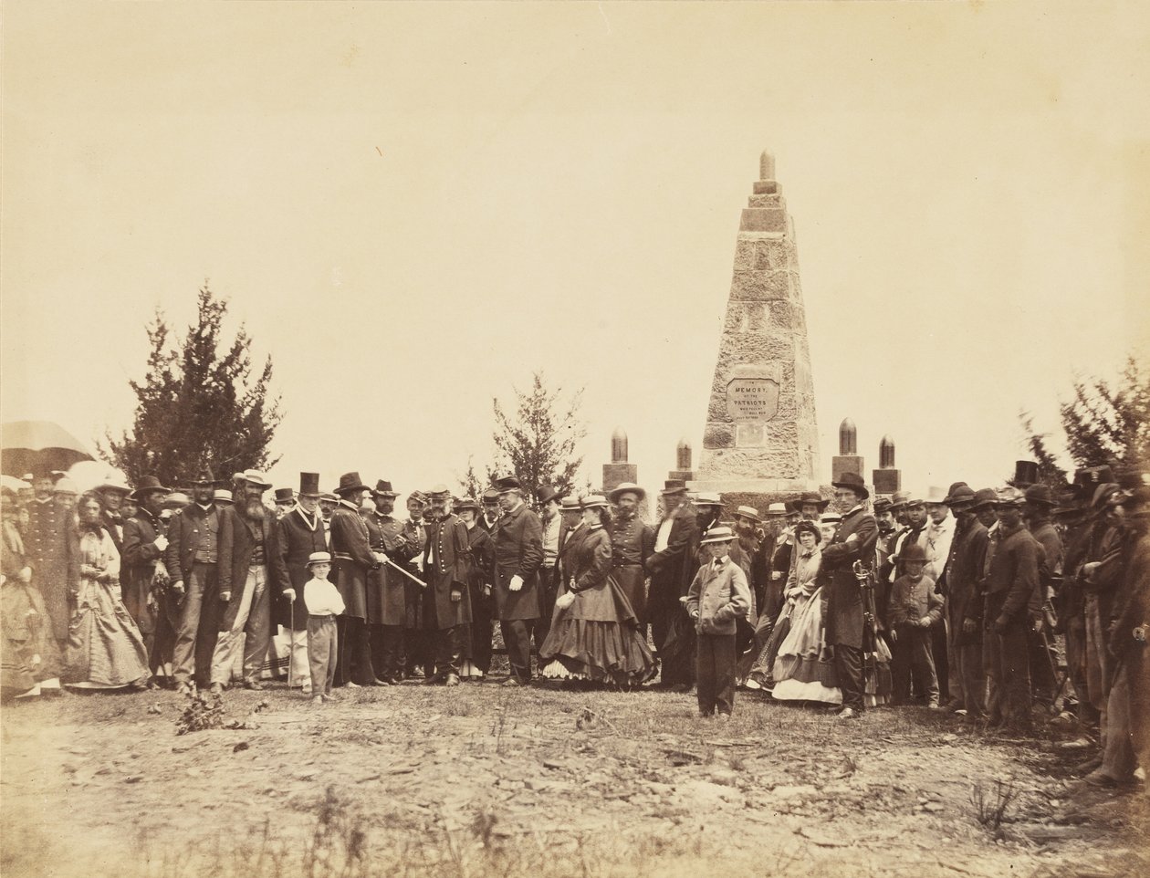 Dedicação do monumento, no campo de batalha Bull Run, junho de William Morris Smith