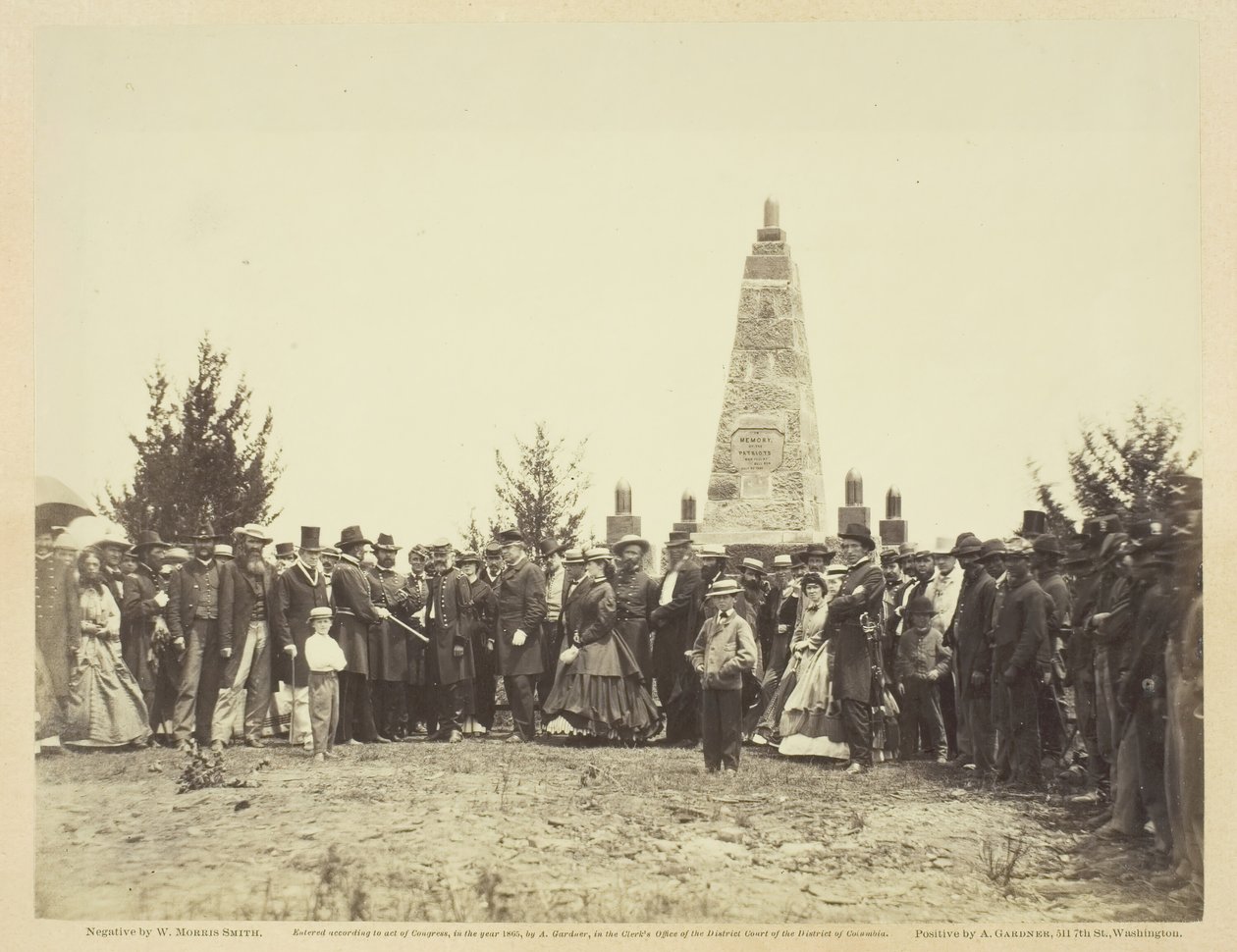 Dedicação de Monumento no campo de batalha de Bull Run, Junho de 1865. de William Morris Smith