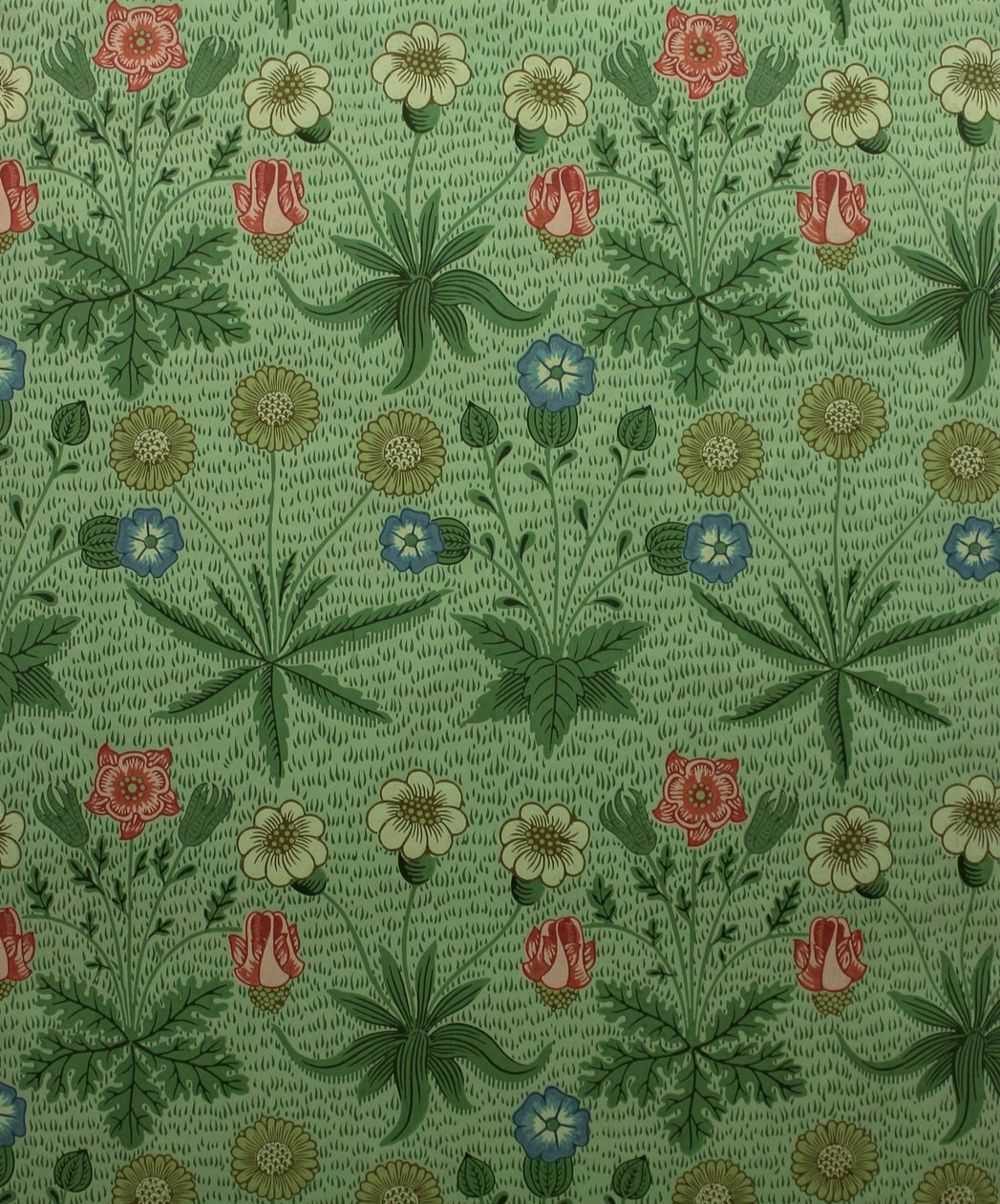 Daisy Marguerite, papel de parede impresso em bloco, 1862. de William Morris Tapestry Works
