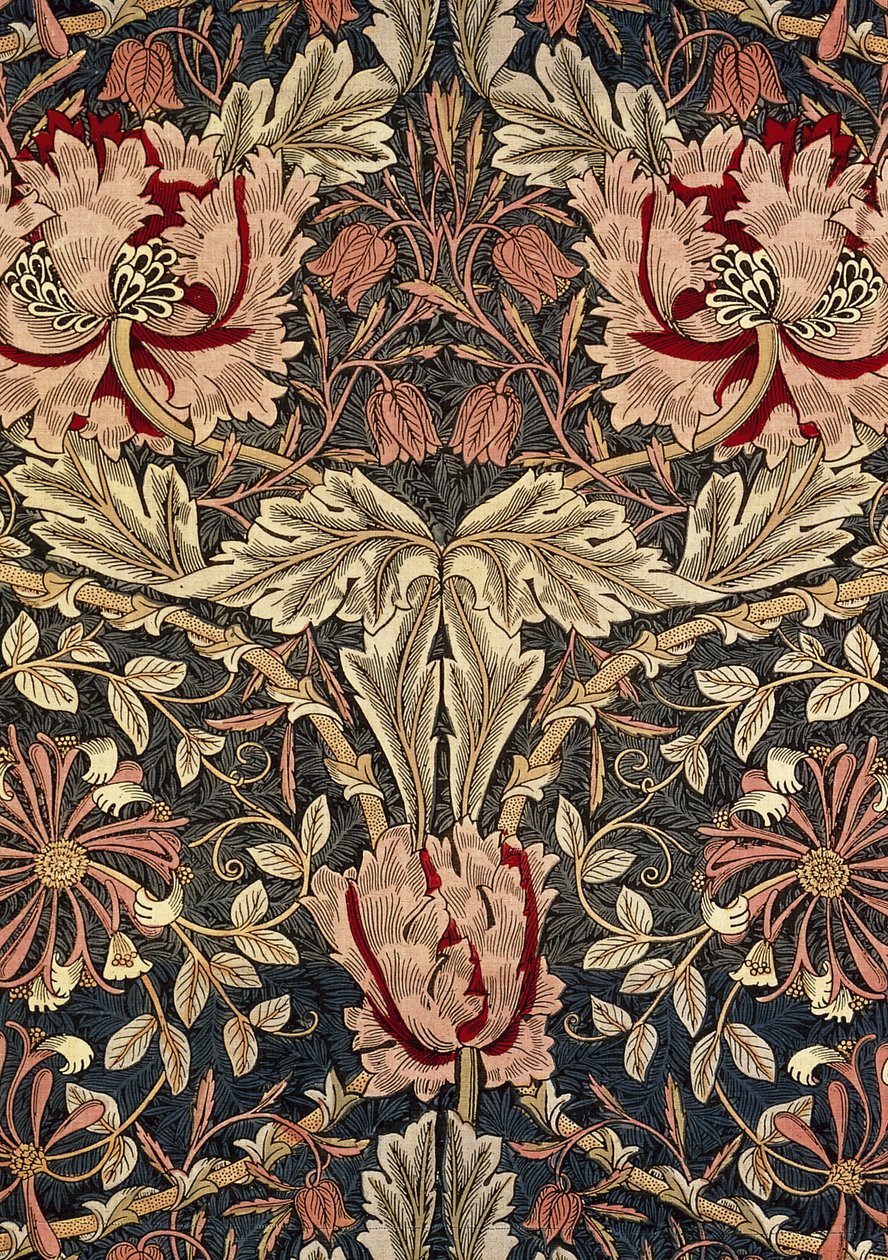 Tecido decorativo, 1876-1890. de William Morris Tapestry Works