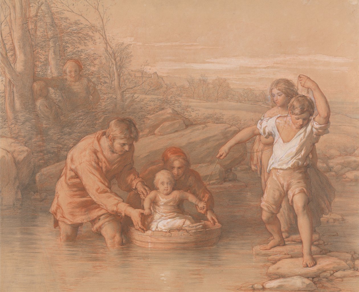 Desenho para A primeira viagem de William Mulready