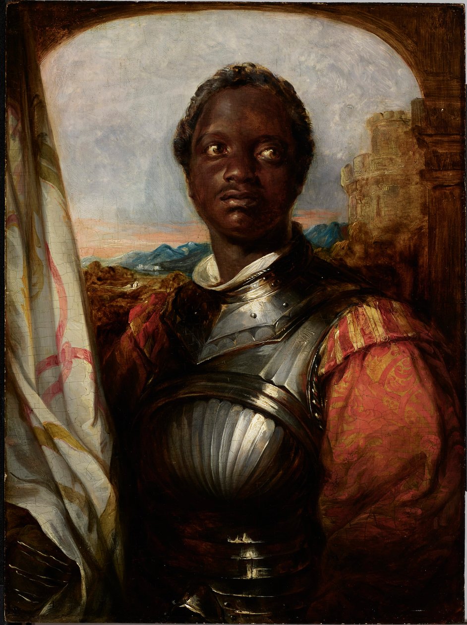 Ira Aldridge no papel do Otelo de Shakespeare de William Mulready