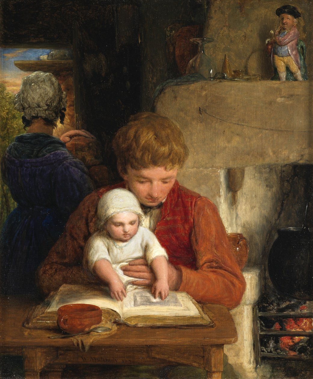 Felicidade Rústica, ou Pai e Filho, 1828 de William Mulready