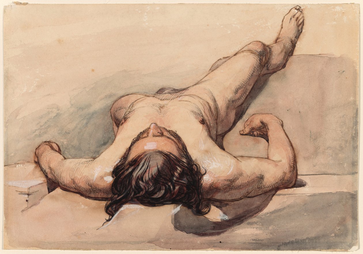 Estudo de nu masculino de William Mulready