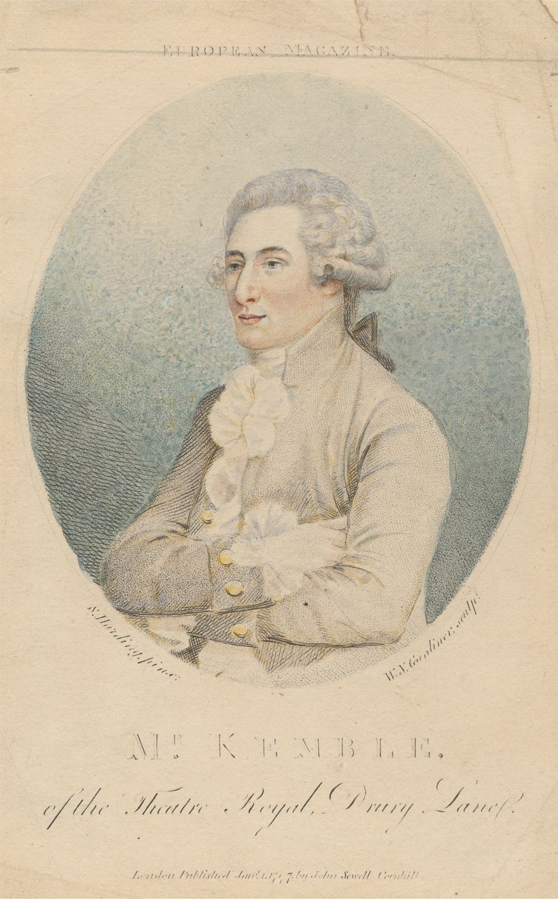 Sr. Kemble, do Theatre Royal, Drury Lane de William Nelson Gardiner