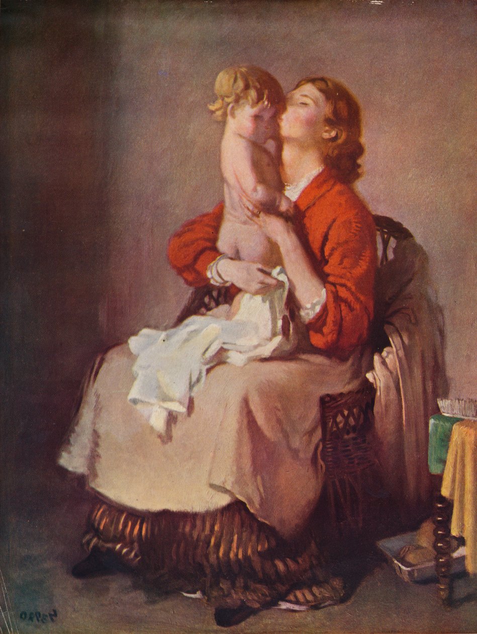 Lady Orpen e criança, 1935 de William Newenham Montague Orpen