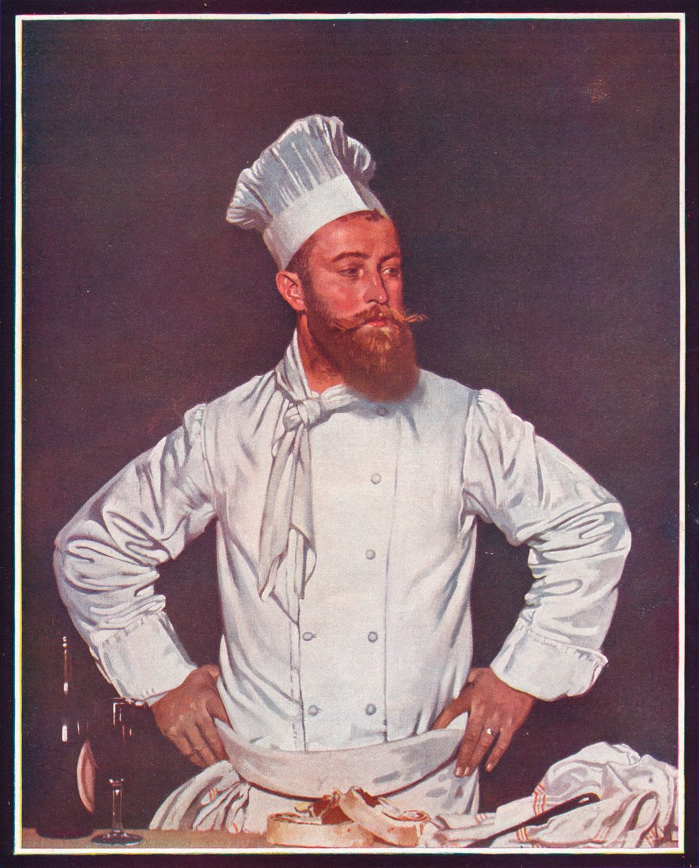O chef do hotel Chatham, Paris, c1921 de William Newenham Montague Orpen