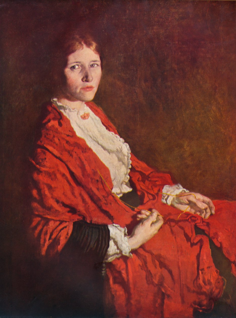 O Lenço Vermelho, 1935 de William Newenham Montague Orpen