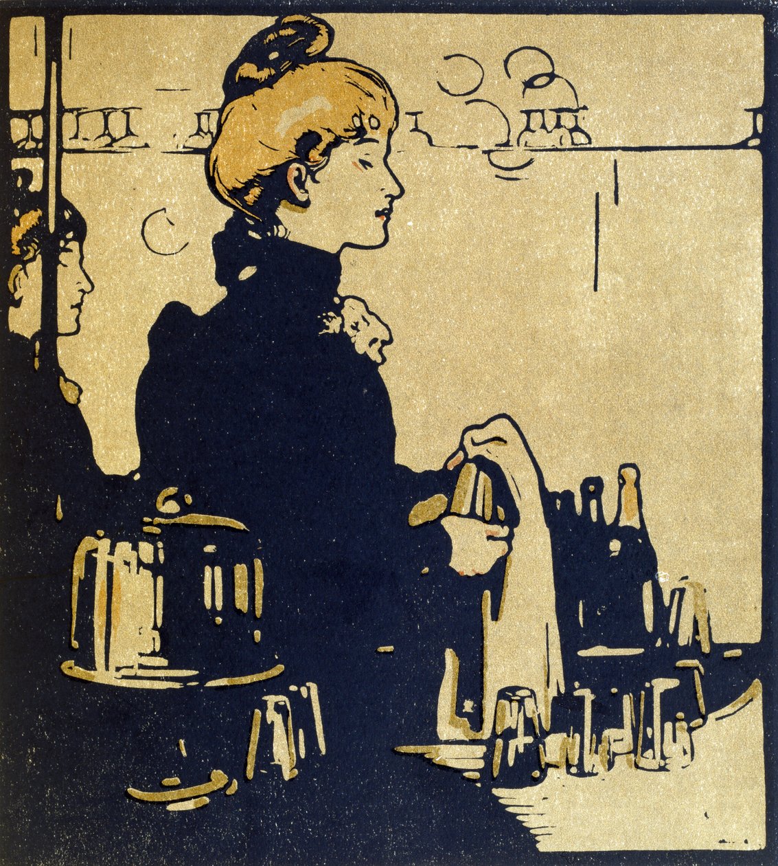 Barmaid, ilustração de 