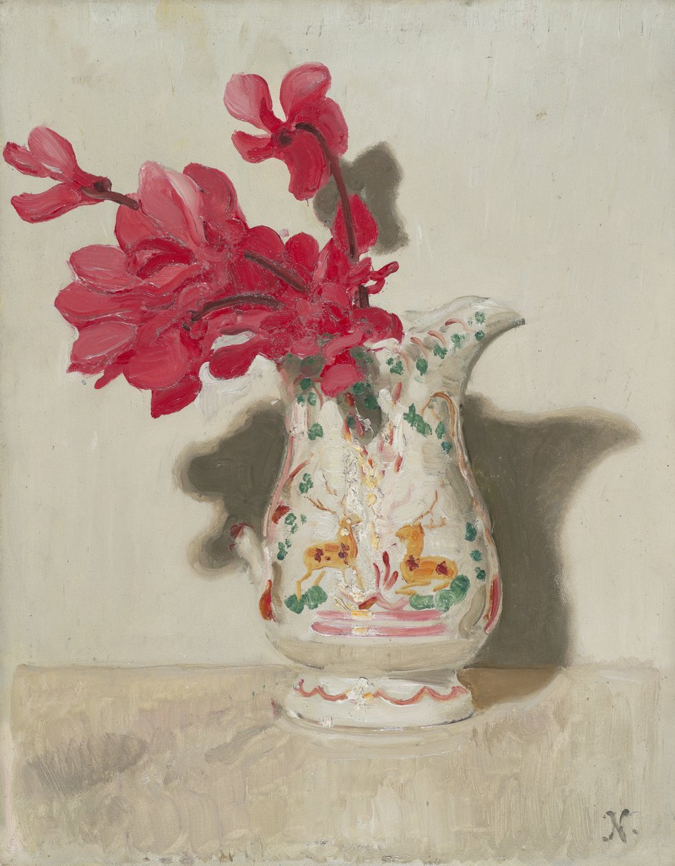 Cyclamen, c.1937 (óleo no painel) de William Nicholson