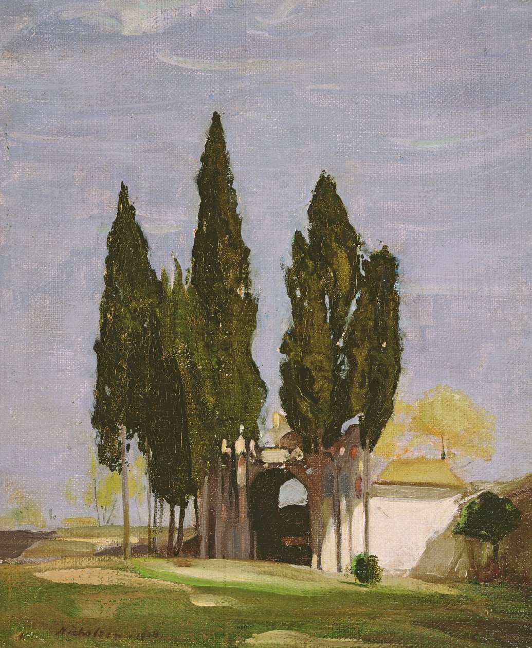 Ciprestes, Monte Palatino, Roma de William Nicholson