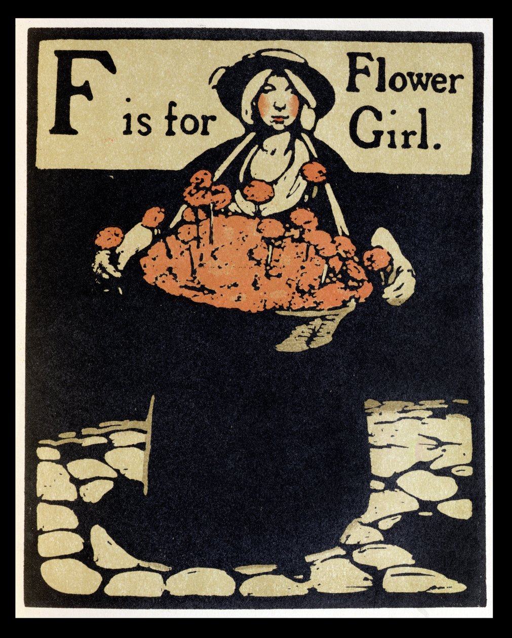 F é para Flower Girl, ilustração de 