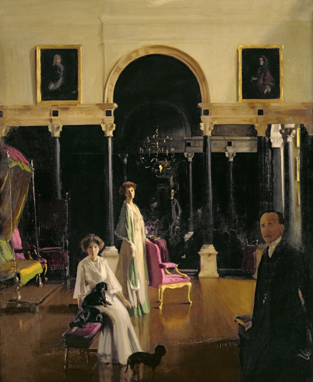 Retrato de grupo da família do Conde de Plymouth de William Nicholson