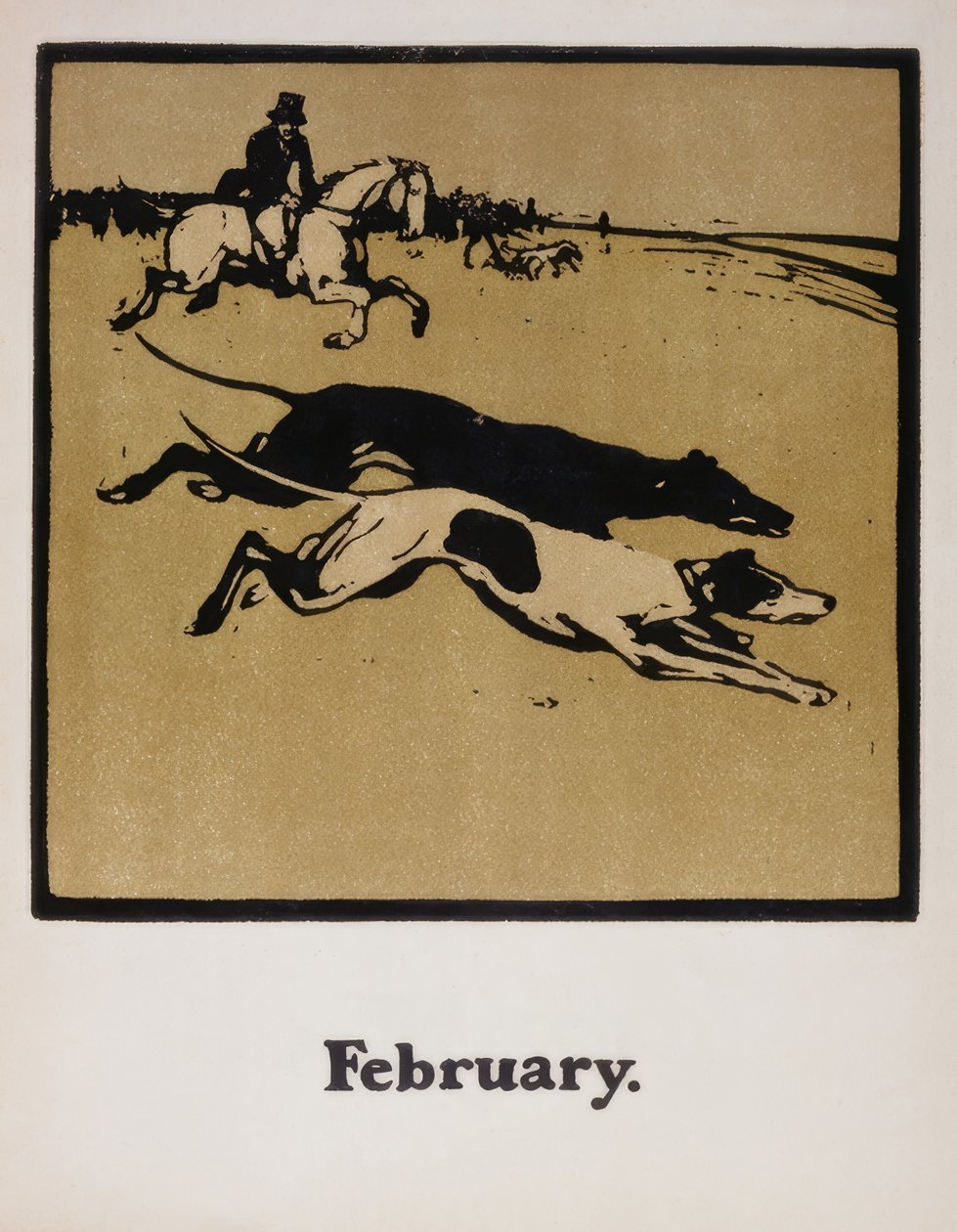 Caça a cavalo de William Nicholson