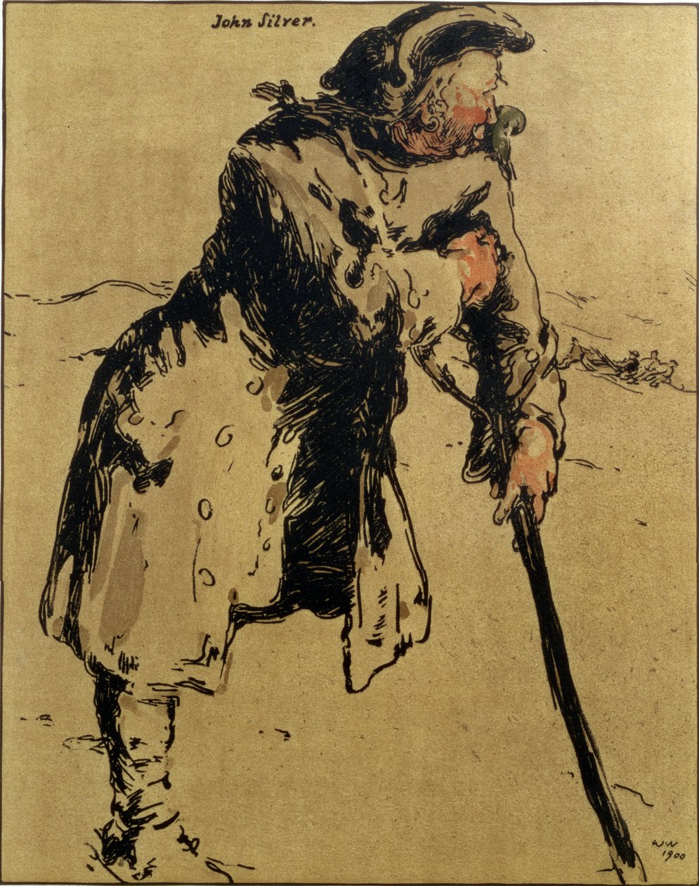 John Silver, ilustração de 