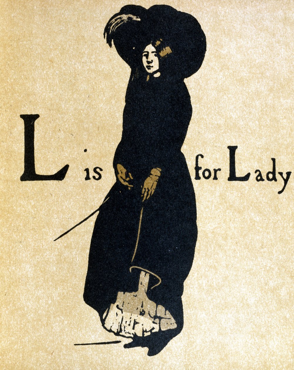 L é para Lady, ilustração de 