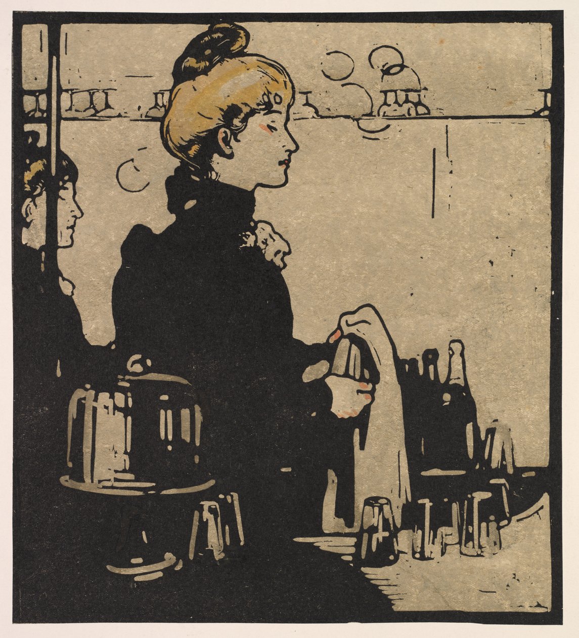 Tipos de Londres: Barmaid de William Nicholson