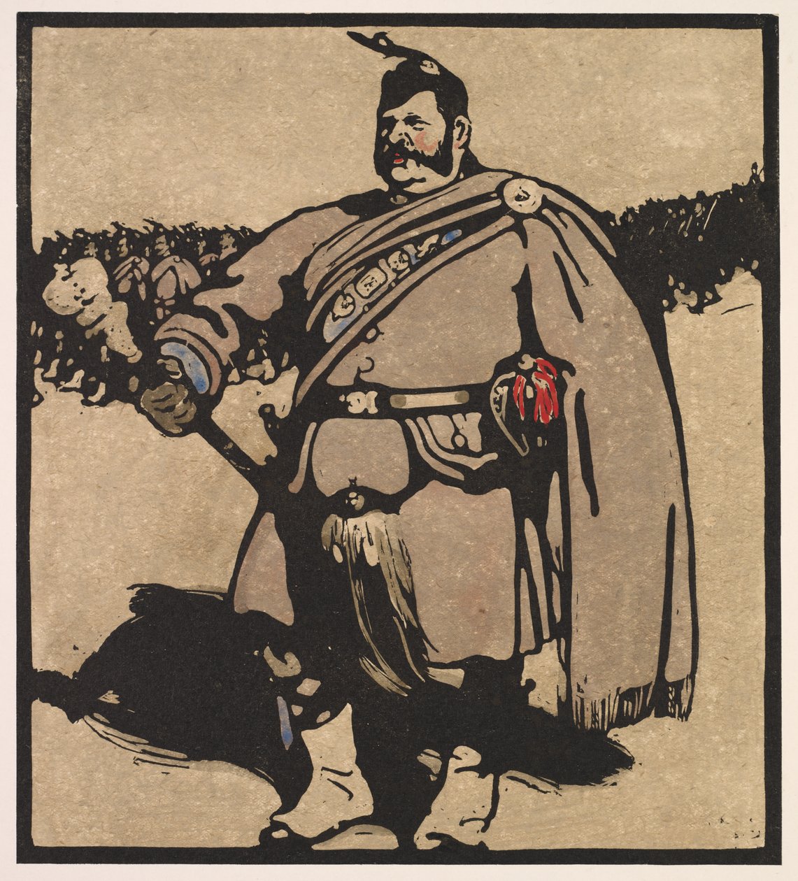 Tipos de Londres: Drum-Major de William Nicholson