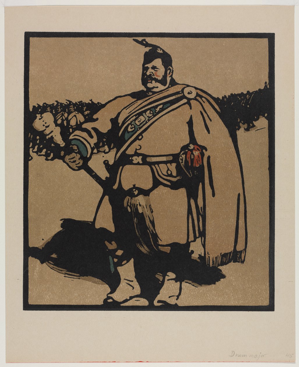Tipos de Londres: The Drum Major de William Nicholson