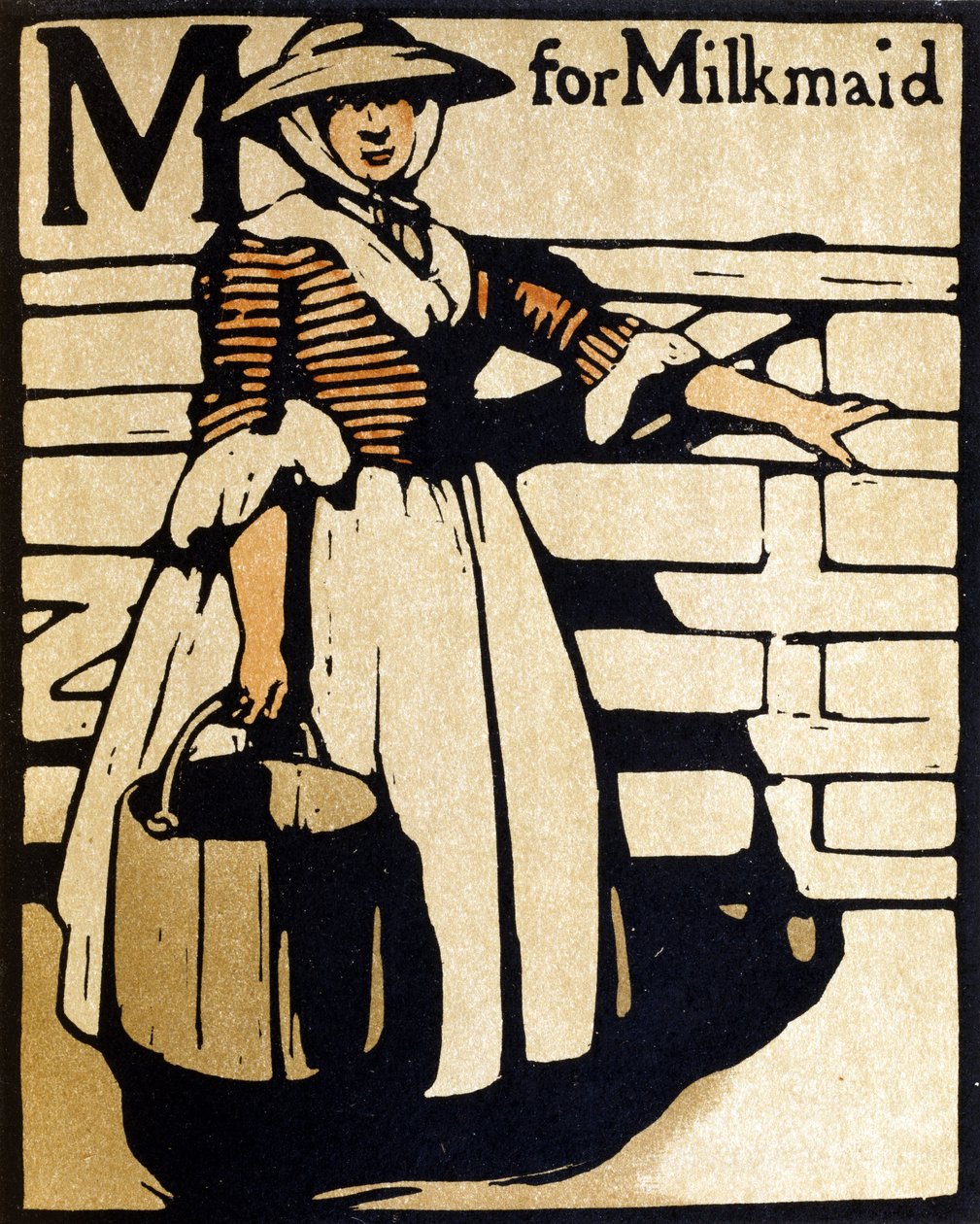 M de Milkmaid, ilustração de 