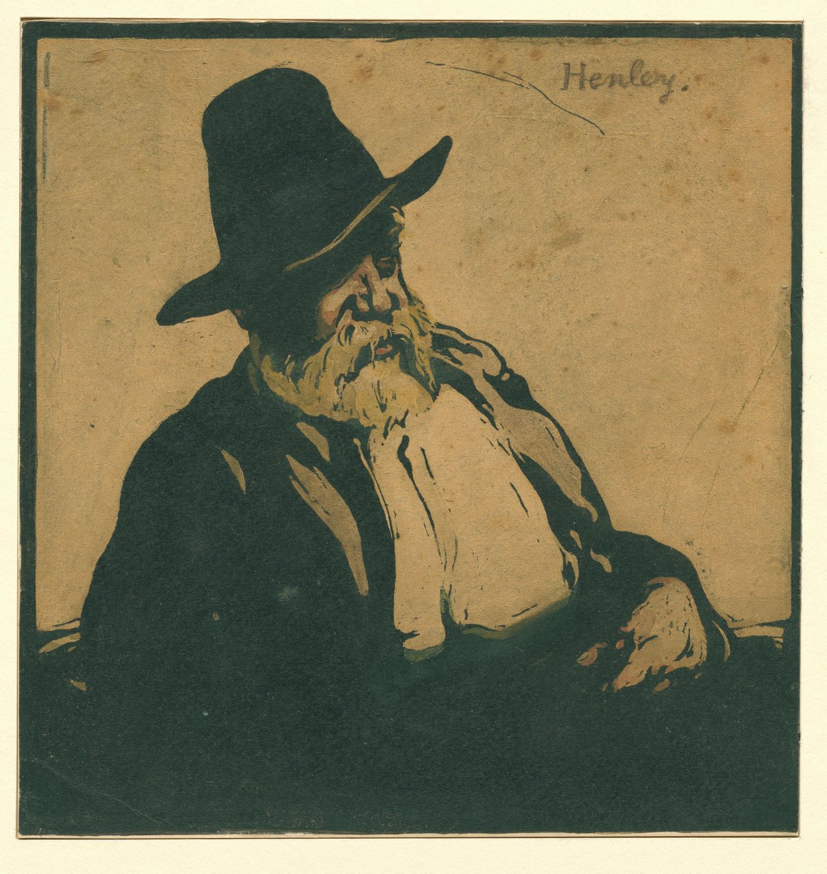 Retrato de William Ernest Henley de William Nicholson