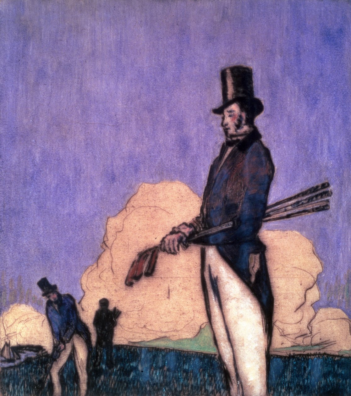 Estudo dos golfistas de William Nicholson