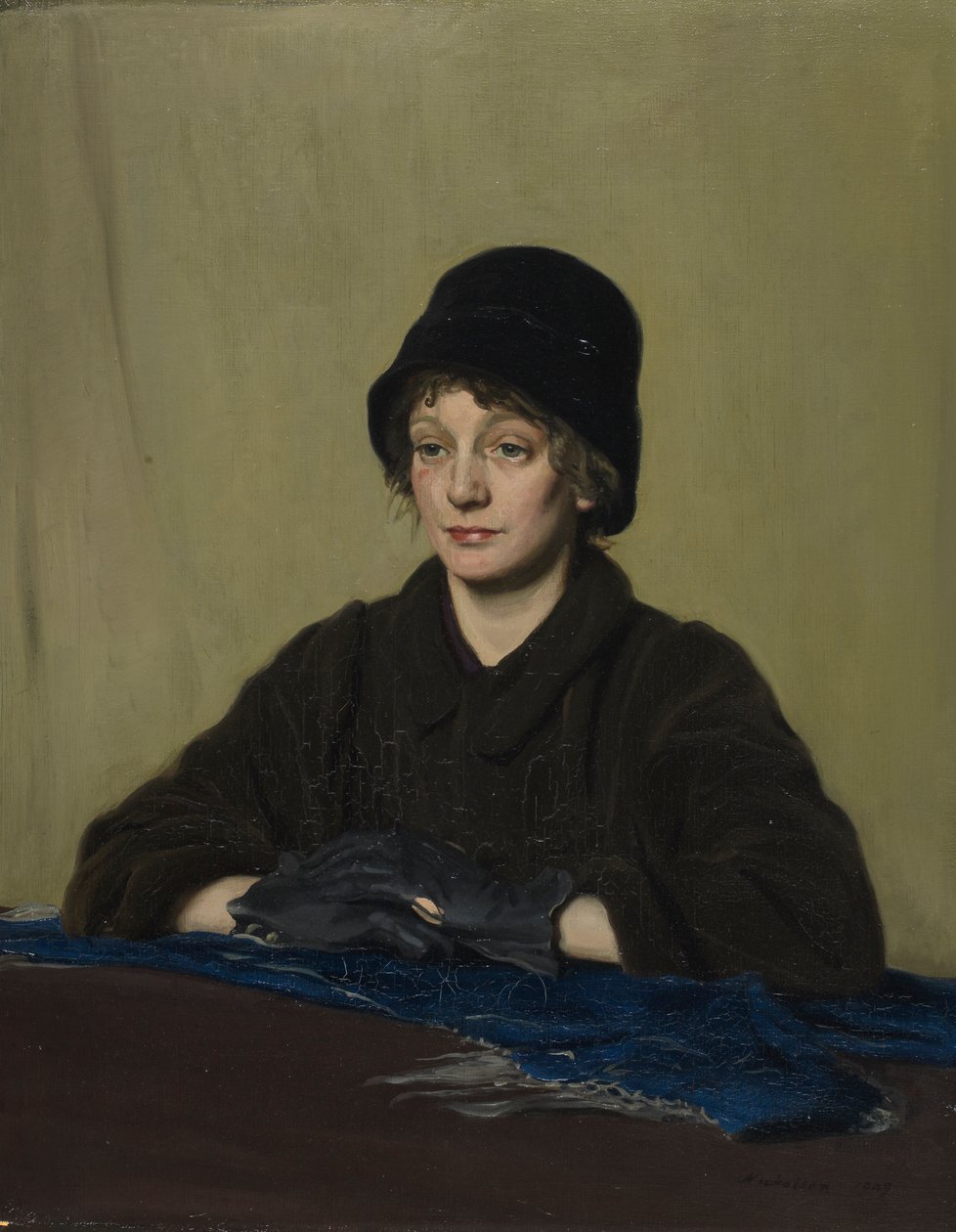 A rapariga com uma luva esfarrapada de William Nicholson