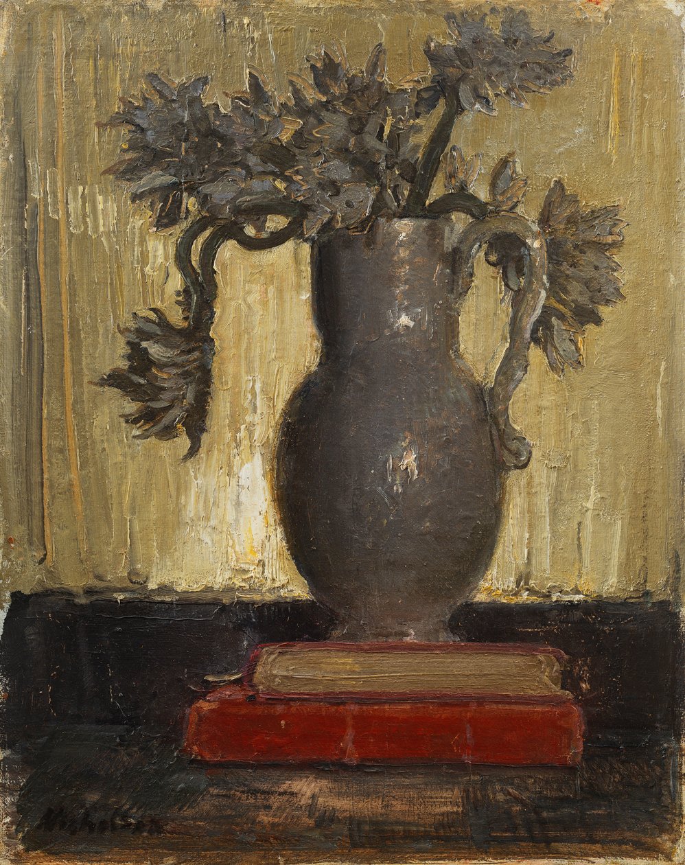 The Grey Jug, c.1941-42 (óleo sobre tábua de lona) de William Nicholson