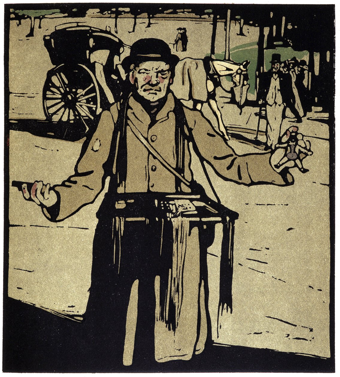 Toy Merchant, Londres - em "Types of London", de William Nicholson (1872-1949), ed Floury de William Nicholson