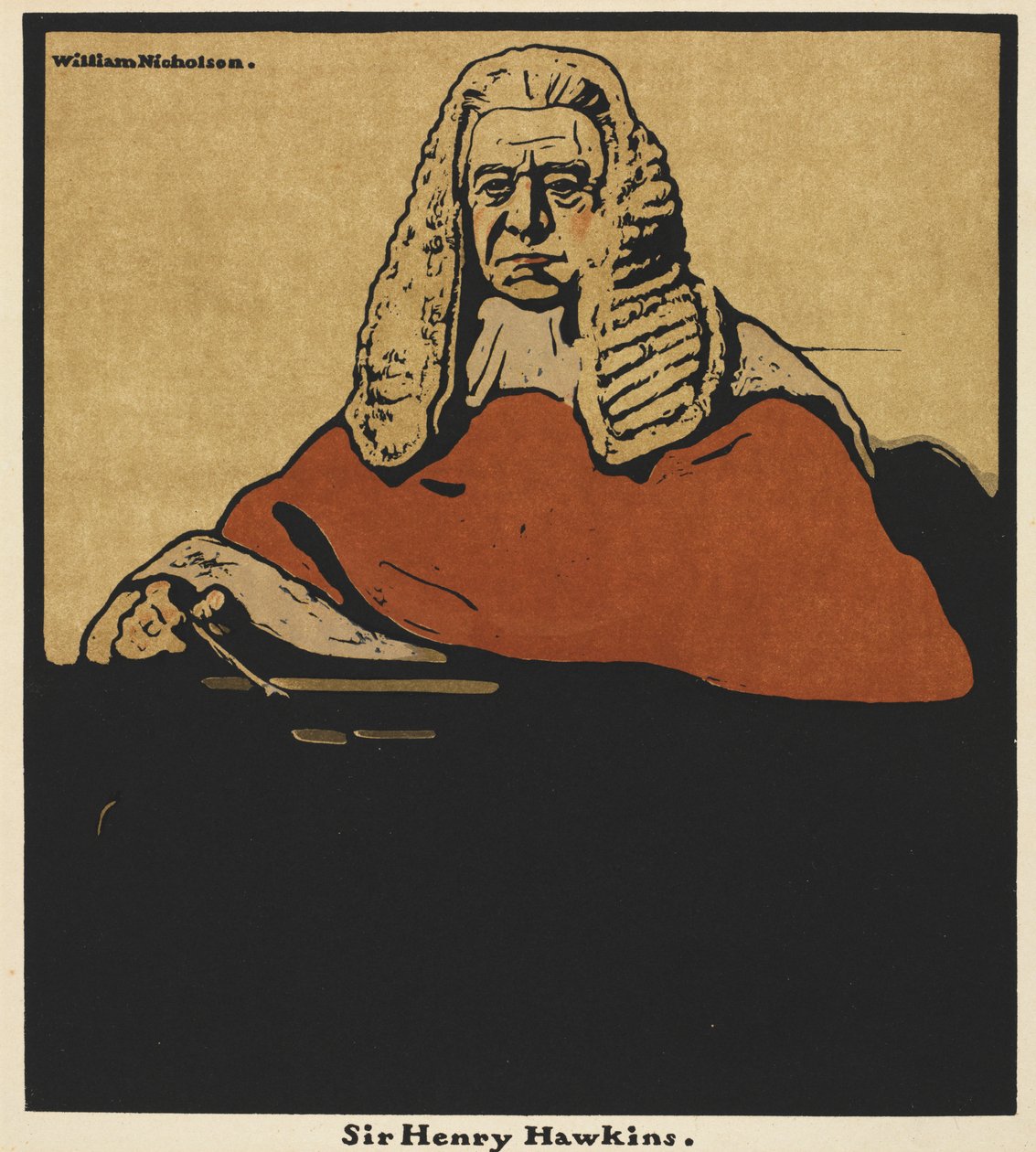 Doze Retratos: Sir Henry Hawkins de William Nicholson