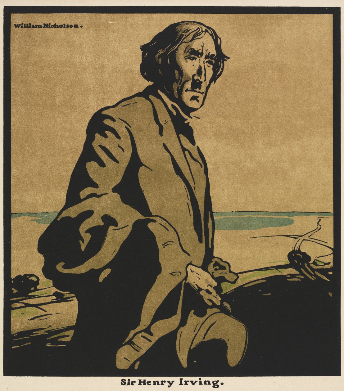 Doze Retratos: Sir Henry Irving de William Nicholson