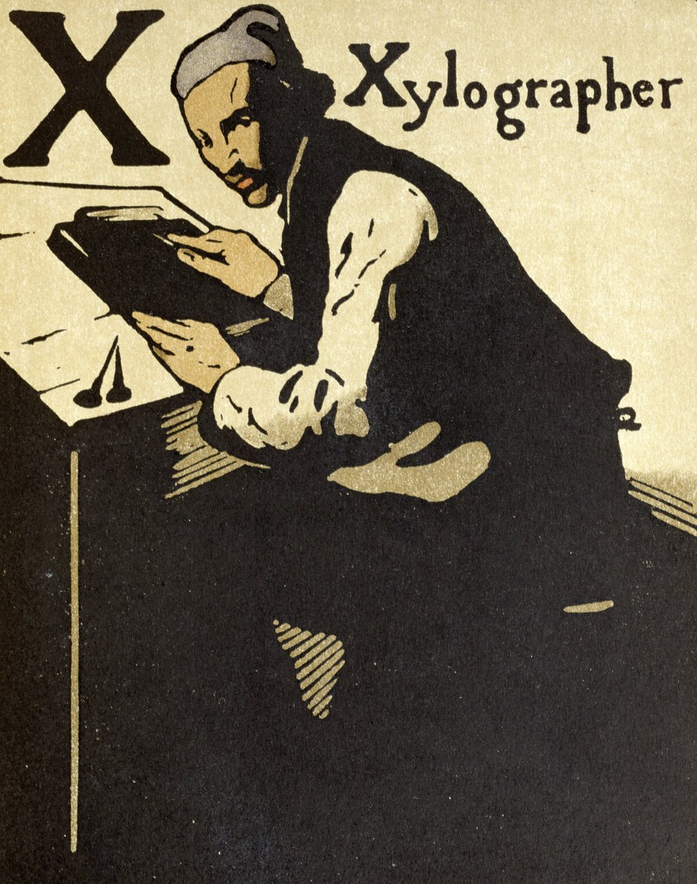 X para Xylographer, ilustração de 