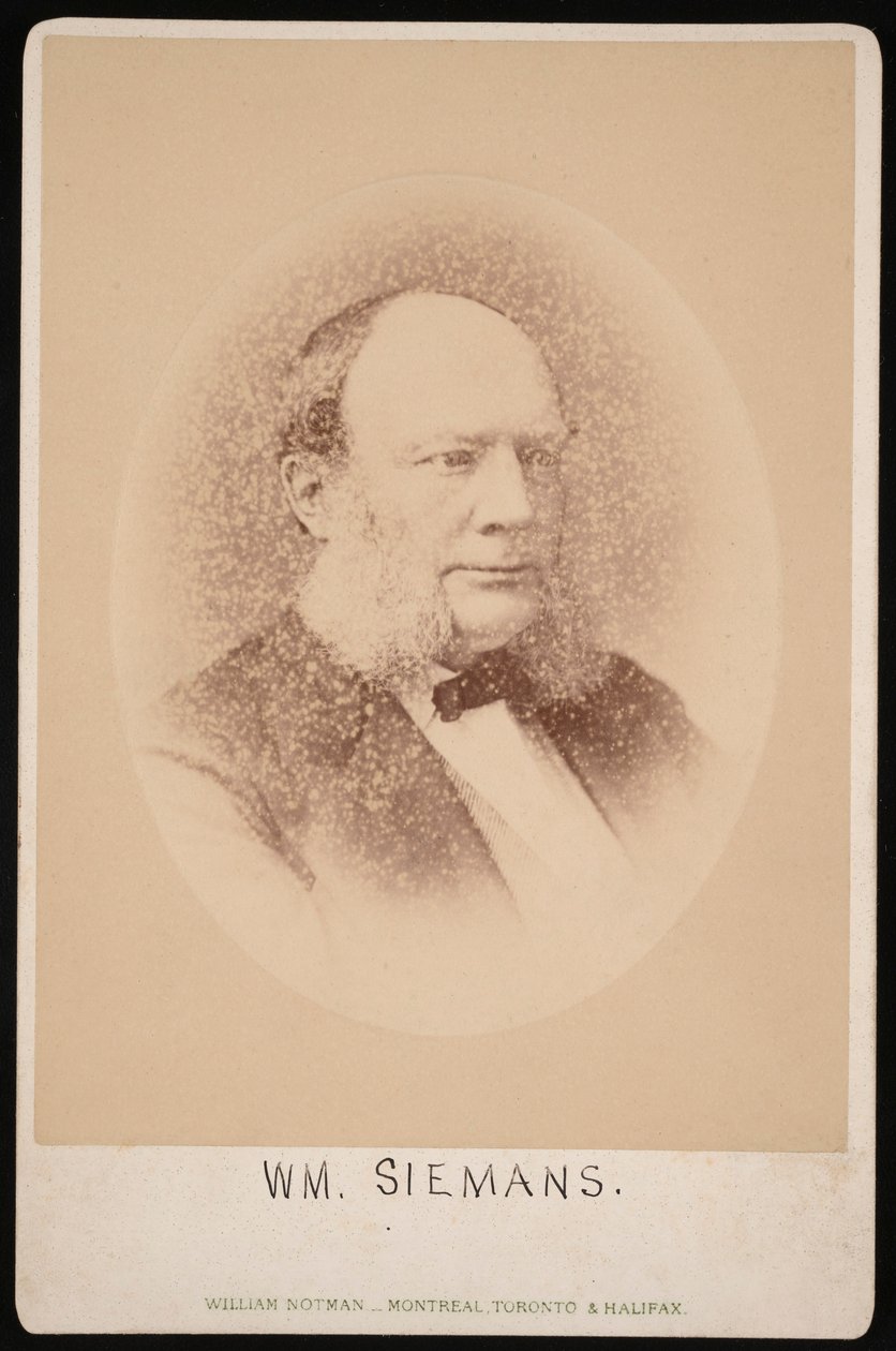 Retrato de Carl Wilhelm Siemens 1823-1883, Antes de 1876. de William Notman