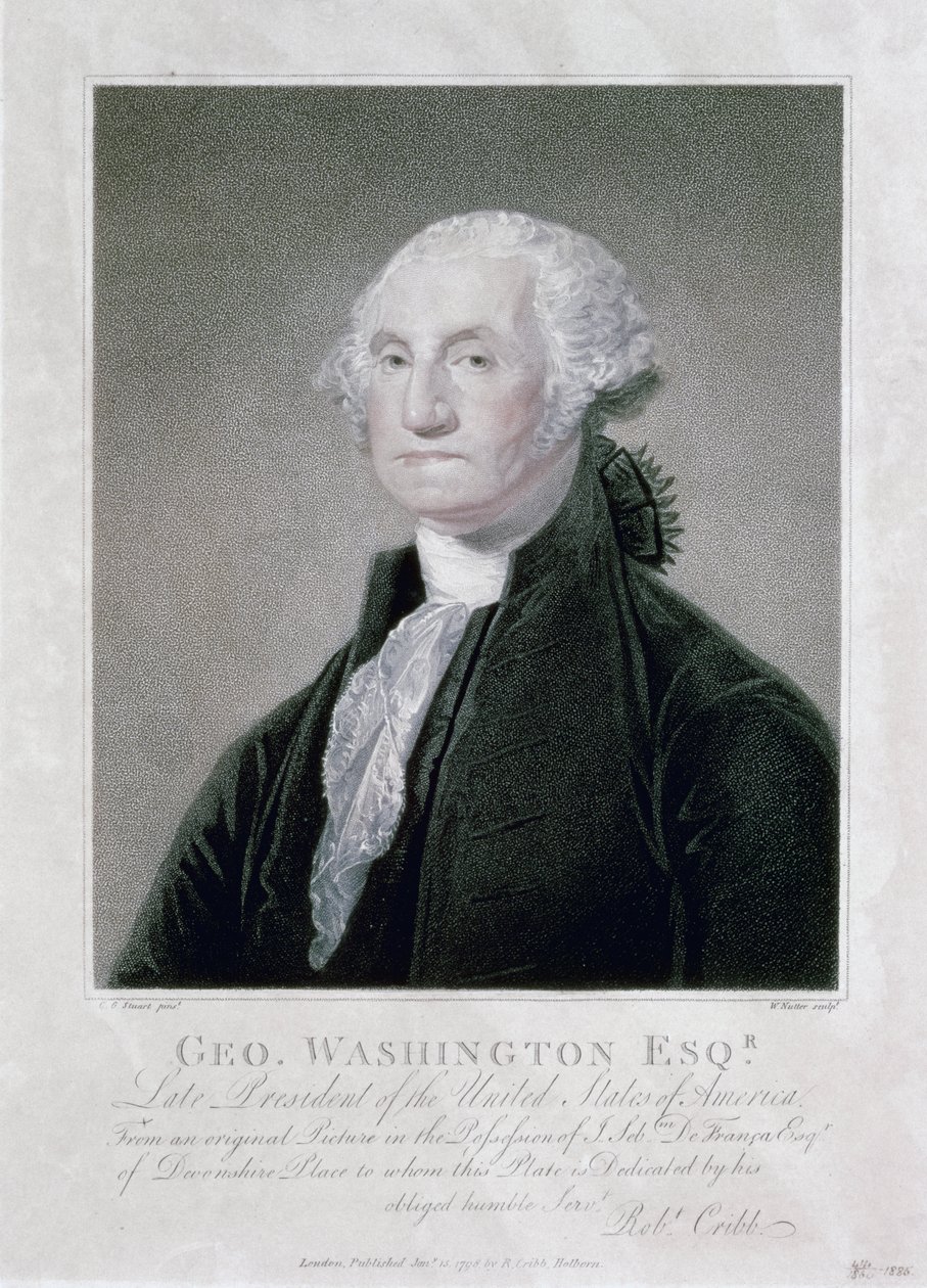 Retrato de George Washington, 1798 de William Nutter