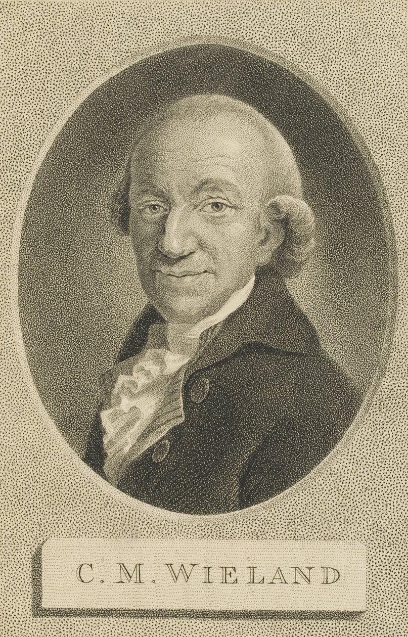 Retrato do poeta e escritor Christoph Martin Wieland 1733-1813, 1800. de William Nutter