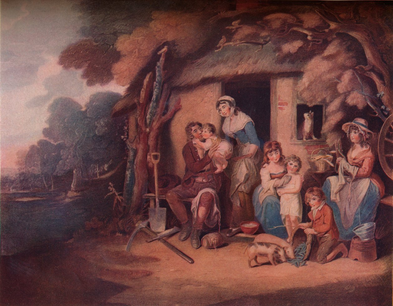 The Husbandmans - Saturday Evening: Return from Labor, c1789 de William Nutter