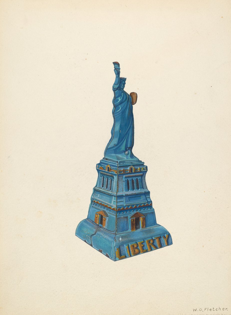 Banco: Estátua da Liberdade, c. 1940. de William O. Fletcher