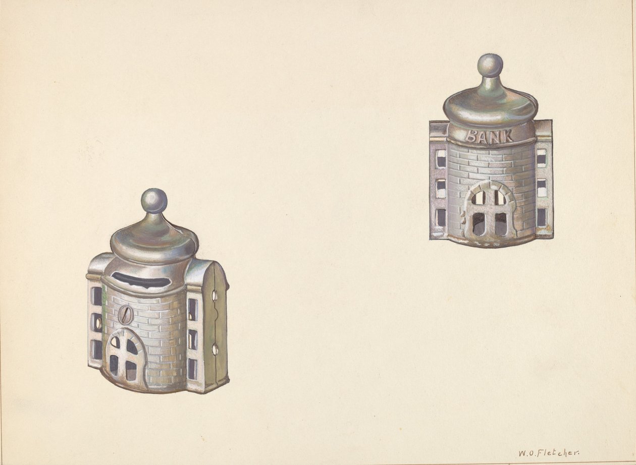 Byzantine Dome Coin Bank, c. 1938. de William O. Fletcher