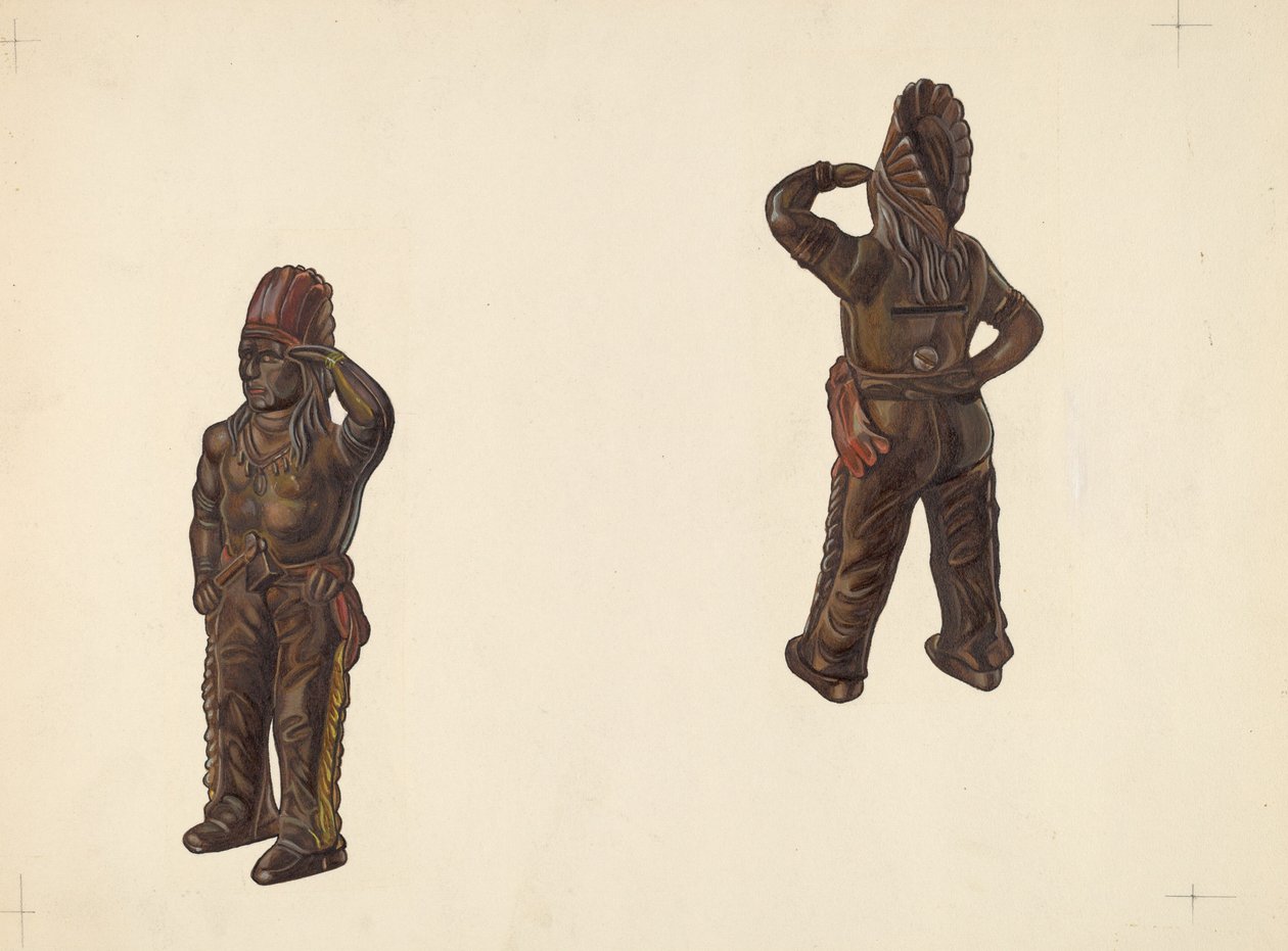 Banco de Moedas do Chefe Indiano, c. 1938. de William O. Fletcher
