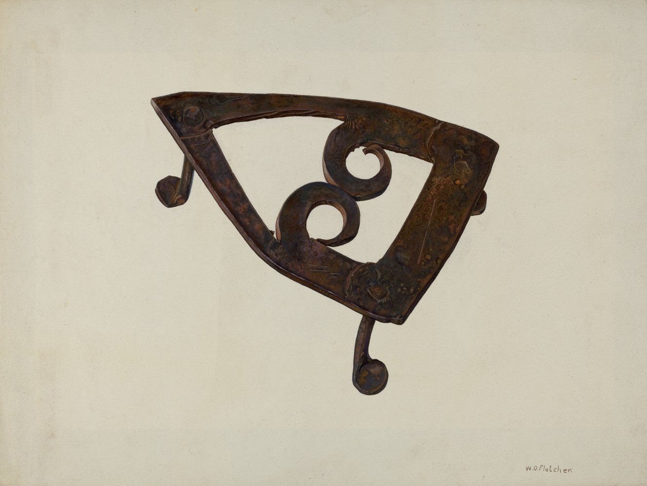 Iron Trivet, c. 1939. de William O. Fletcher